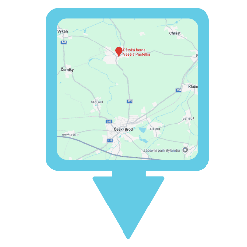 Mapa s adresou Veselé Pastelky